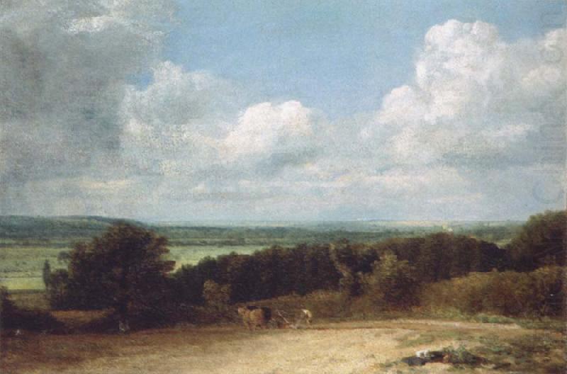 A ploughing scene in Suffolk, John Constable